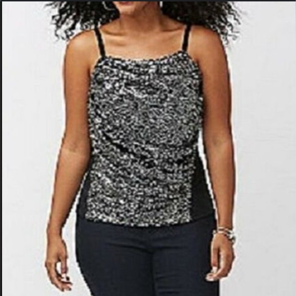 ✨ Lane Bryant NWT Black Sequin Camisole Top – Size 16 ✨ - Picture 1 of 11